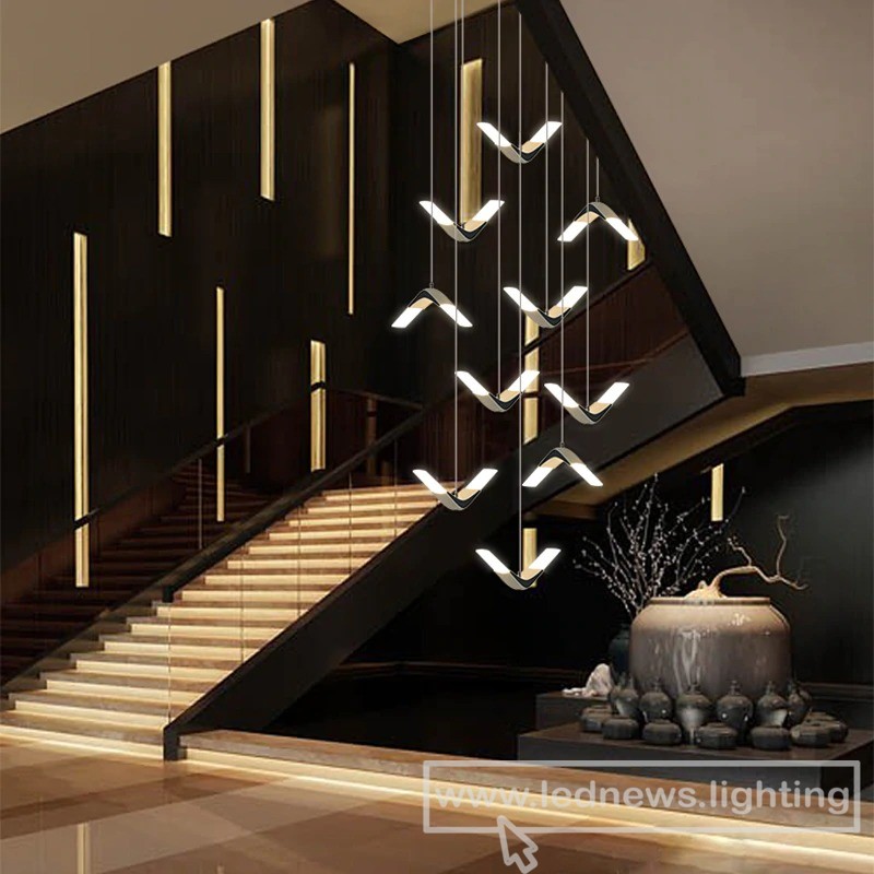$180.00 Minimalist LED Pendant Light Moern Nordic Dining Room Staircase Lighting Fixtures Bedside Bar Coffee Shop Acrylic Pendant Lamp