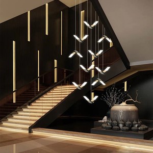 $180.00 Minimalist LED Pendant Light Moern Nordic Dining Room Staircase Lighting Fixtures Bedside Bar Coffee Shop Acrylic Pendant Lamp