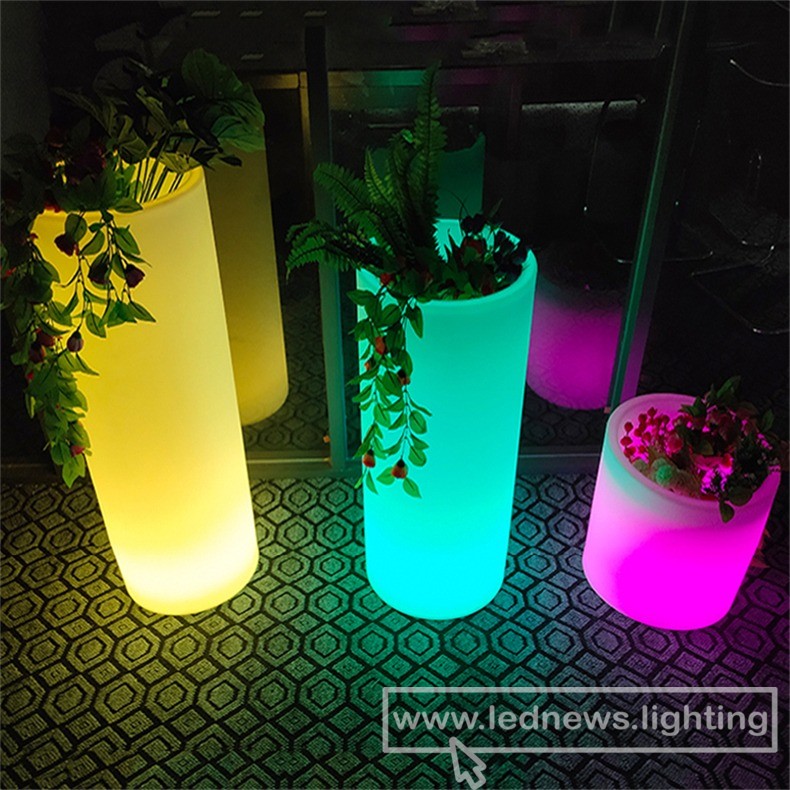 D40CM*H40CM Luminous flower pot led flower pot small led light outdoor lights Furniture free shipping