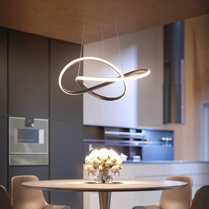 $116.00 - 154.90 Post Modern Irregular LED Chandelier Light Aluminum Acrylic Ceiling Hanging Lamp Dining Room Pendant Restaurant Suspension Light