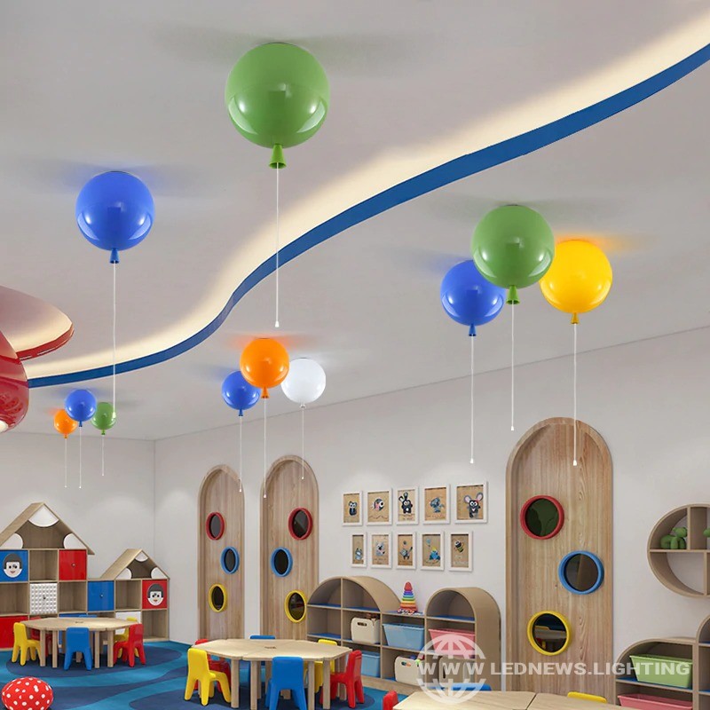 $82.00 Colorful balloon ceiling light,kid child bedroom lamp baby room light,study living room kindergarten bar pub ceiling lamp 20CM