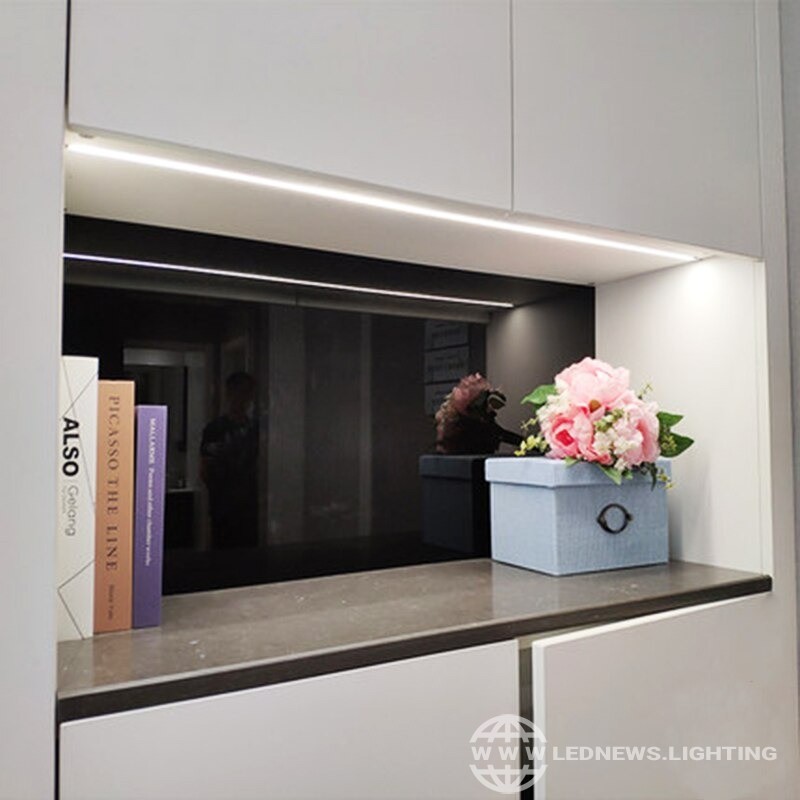 $14.02 - 174.96 Built-in cabinet aluminum alloy light bar Laminate lighting strip Slotted LED lighting for cupboard Showcase wardrobe Locker