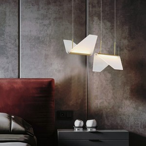 $325.00 Copper Luxury LED Pendant Light For Restaurant Bar Coffee Shop Hanging Lamp Acrylic Creative Bedroom Bedside Nordic Art Fixtures
