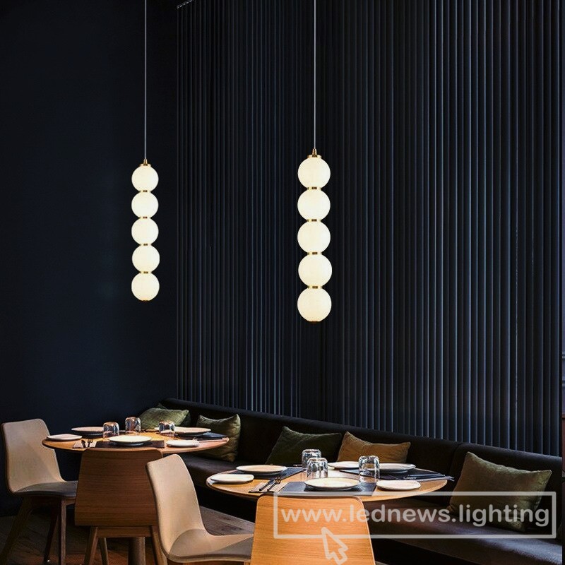 $199.98 - 319.98 Modern Art Glass Ball Pendant Light White Chandelier Restaurant Hotel Living Room Dining Room Bedroom Lamps PA0413