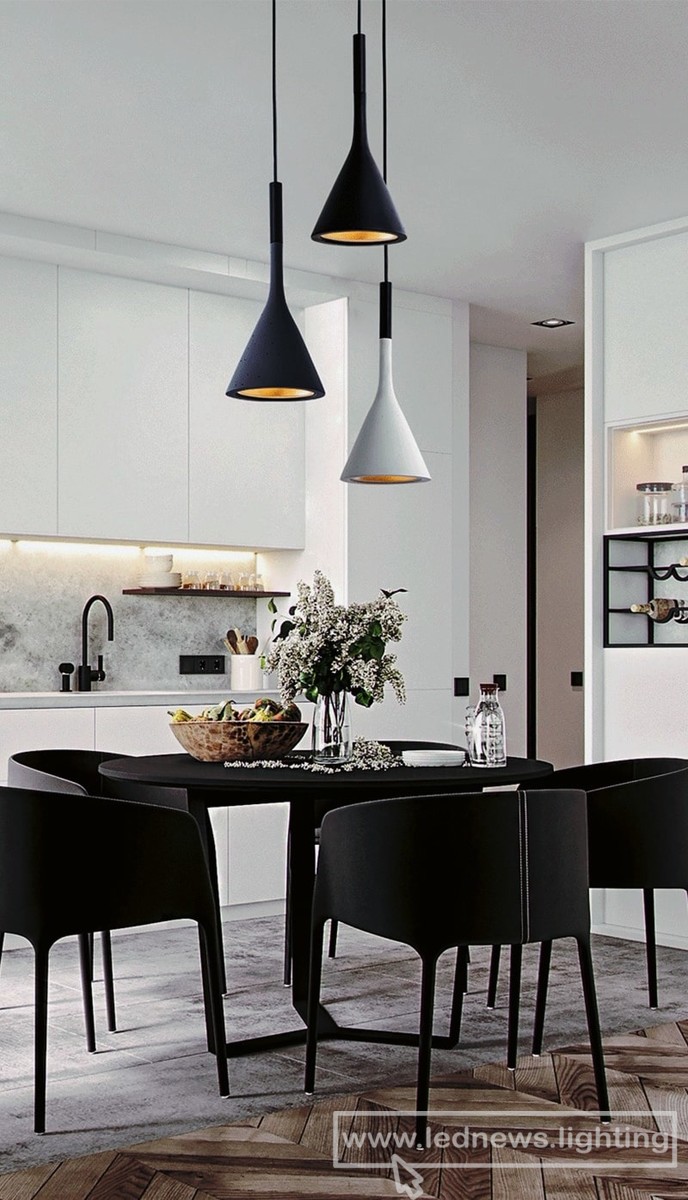 $33.54 - 44.64 Nordic Modern Led Pendant Lights Kitchen Fixtures Bars Home Bedroom Hanging Lamp Cafe Lamparas De Techo Colgante Moderna