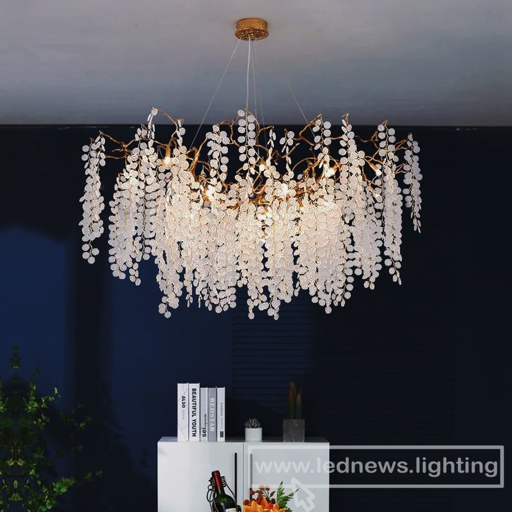 $135.00 - 826.00 Post Modern Iron Art Chandelier Lighting for Living Room Luxury Hotel kitchen Island Crystal Home Lighting G9 Socket 110V 220V