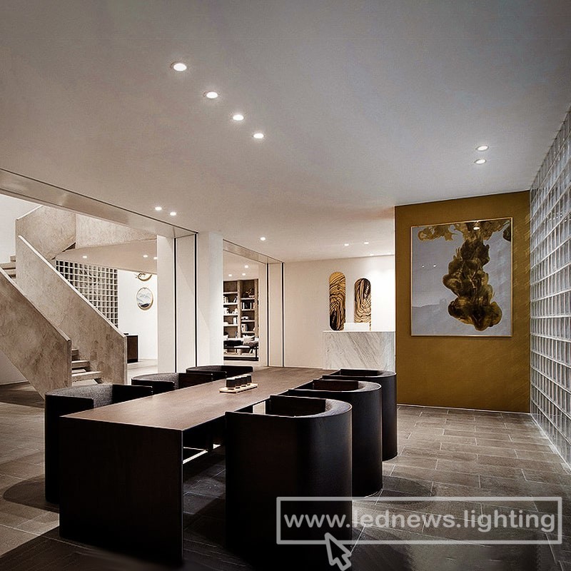 $28.28 - 74.33 Modern led ceiling light fixture dining white recessed spot light bedroom overhead spot lamp black Round Downlight Living Room
