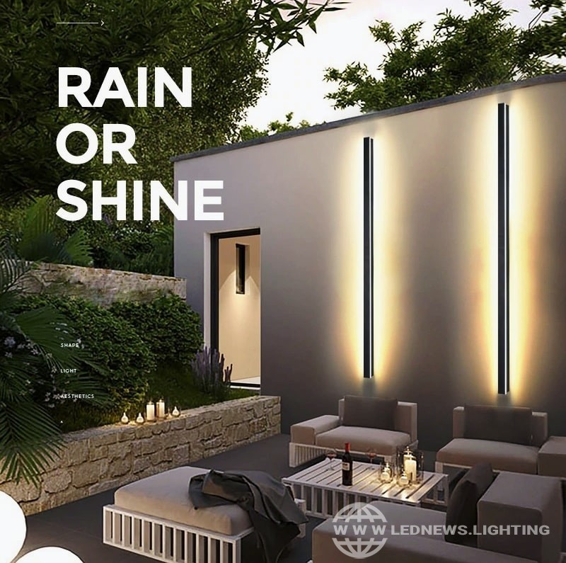 $46.97 - 562.20 Modern Waterproof outdoor Long Strip LED wall lamp IP65 Aluminum Wall Light Garden porch Sconce Light 110V 220V Sconce Luminaire