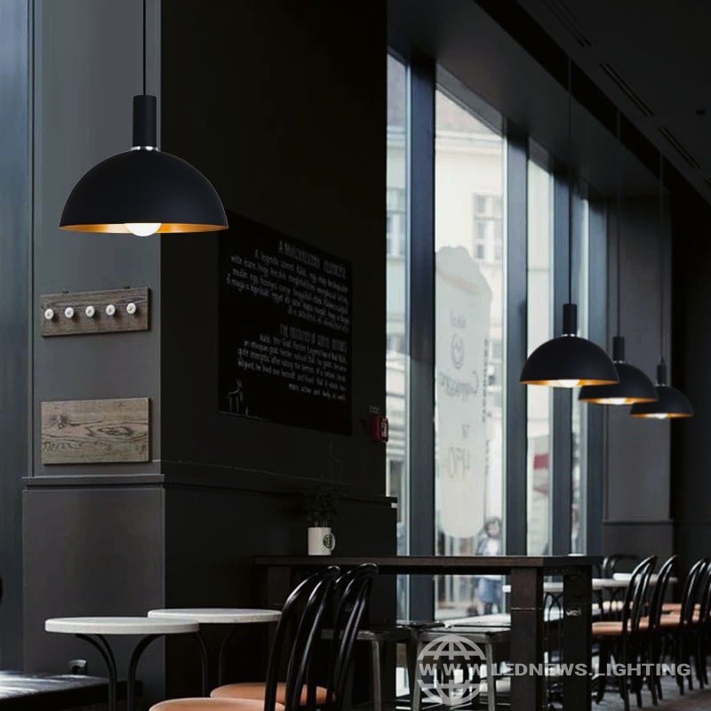 $45.98 - 197.98 Nordic retro industrial black E27 pendant lights restaurant dining table bar Decorative lighting