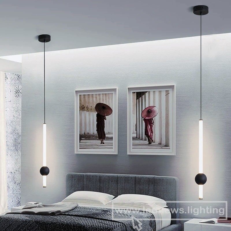 $68.00 - 510.00 Nordic minimalist led pendant light creative bedside /restaurant /bedroom/ bar dining table study pendant lamp