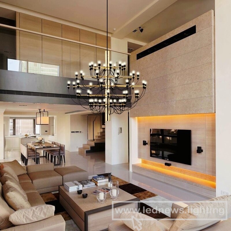 $184.51 - 636.50 Led Chandelier Italian FLOS Hanging Lights Kitchen Living Room Decoration Simpl Dimmer Pendant Suspension Lamp