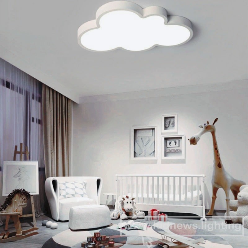$50.00 - 195.60 Modern Children's bedroom LED cloud dimming ceiling lamp simple living room lamp creative kindergarten lamp nursery room