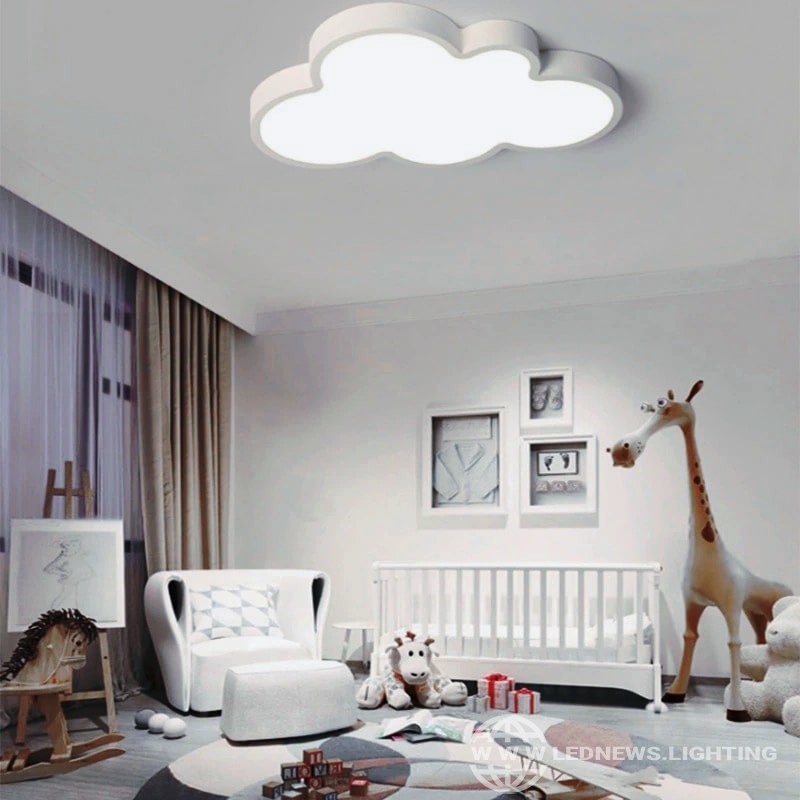 $50.00 - 195.60 Modern Children's bedroom LED cloud dimming ceiling lamp simple living room lamp creative kindergarten lamp nursery room