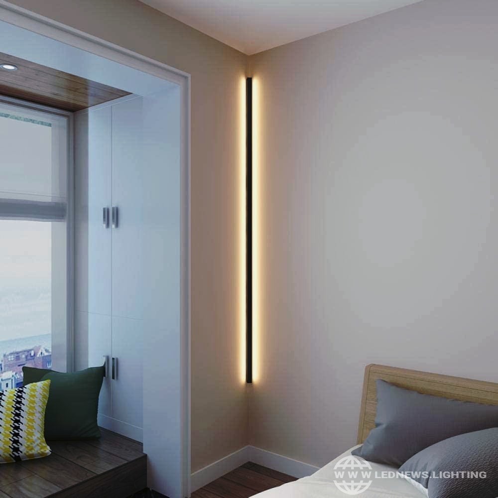 $42.90 - 208.00 Modern Minimalist Corner LED Wall Lamp Indoor Simple Line Light Wall Sconces Stair Bedroom Bedside Home Decor Lighting Fixtures