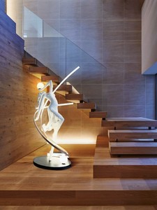$1,555.23 Humanoid Art Sculpture Floor Lamp Designer Shopping Mall Club Sales Department Dance Goddess Decoration Floor Lamp