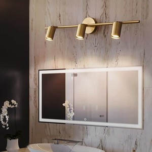 $185.00 - 310.00 Copper Luxury LED Mirror Light Modern Bathroom Moisture-proof Rotatable Wall Lamp Bedroom Dressing Room Indoor Deco Wall Lights