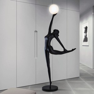 $2,890.00 Ballet Girl Floor Lamp Ins Style Living Room Sofa Lamp Nordic Sculpture Art Hotel Lobby Office Vertical Human Body Floor Lamp